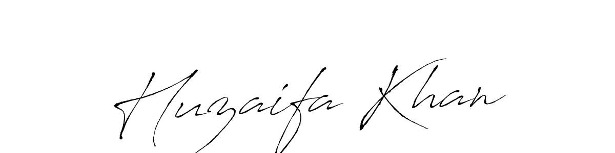 Make a beautiful signature design for name Huzaifa Khan. With this signature (Antro_Vectra) style, you can create a handwritten signature for free. Huzaifa Khan signature style 6 images and pictures png