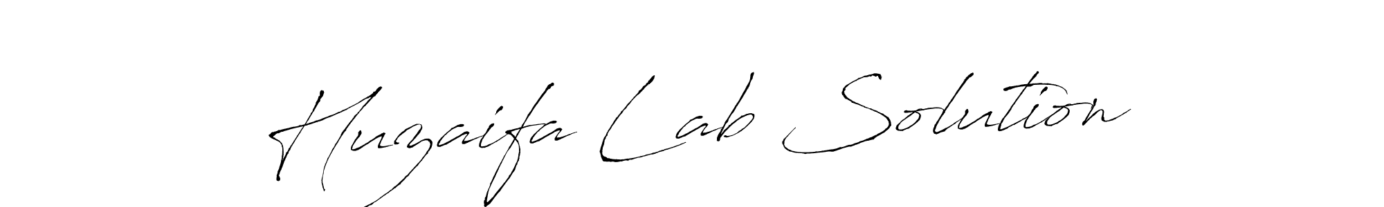 It looks lik you need a new signature style for name Huzaifa Lab Solution. Design unique handwritten (Antro_Vectra) signature with our free signature maker in just a few clicks. Huzaifa Lab Solution signature style 6 images and pictures png