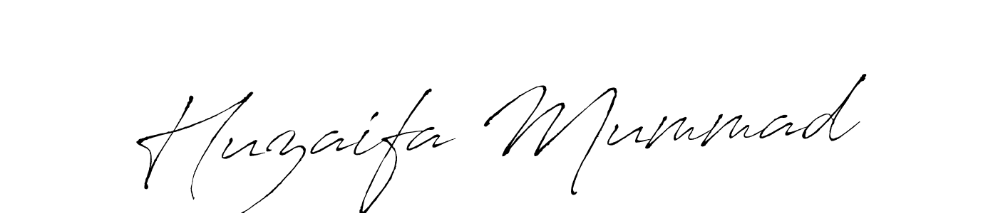 Create a beautiful signature design for name Huzaifa Mummad. With this signature (Antro_Vectra) fonts, you can make a handwritten signature for free. Huzaifa Mummad signature style 6 images and pictures png