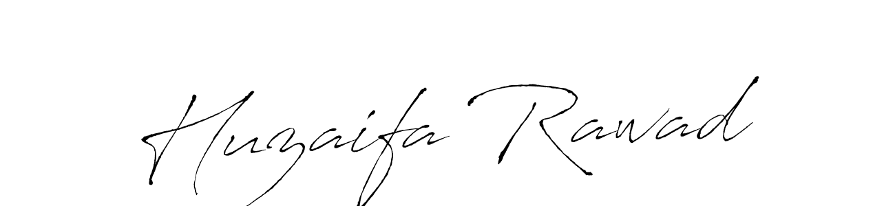 Make a beautiful signature design for name Huzaifa Rawad. With this signature (Antro_Vectra) style, you can create a handwritten signature for free. Huzaifa Rawad signature style 6 images and pictures png