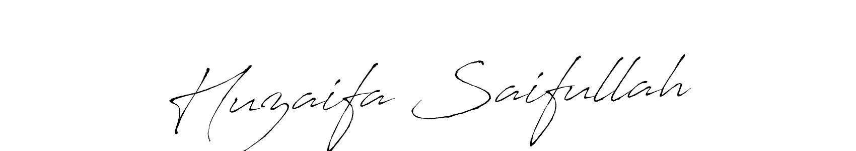 Antro_Vectra is a professional signature style that is perfect for those who want to add a touch of class to their signature. It is also a great choice for those who want to make their signature more unique. Get Huzaifa Saifullah name to fancy signature for free. Huzaifa Saifullah signature style 6 images and pictures png