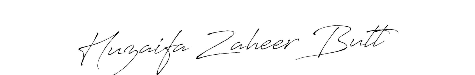 Also we have Huzaifa Zaheer Butt name is the best signature style. Create professional handwritten signature collection using Antro_Vectra autograph style. Huzaifa Zaheer Butt signature style 6 images and pictures png