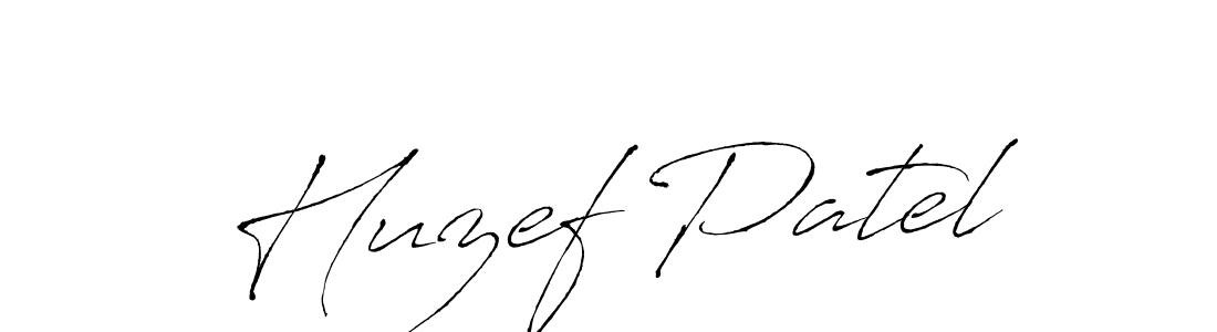 Huzef Patel stylish signature style. Best Handwritten Sign (Antro_Vectra) for my name. Handwritten Signature Collection Ideas for my name Huzef Patel. Huzef Patel signature style 6 images and pictures png