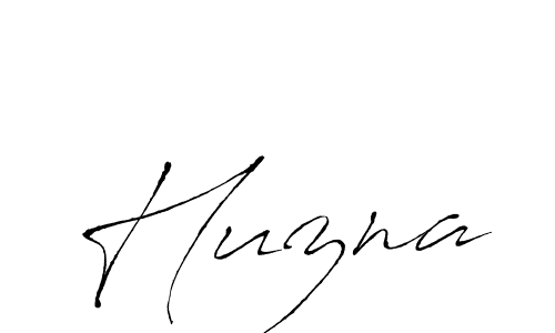 Design your own signature with our free online signature maker. With this signature software, you can create a handwritten (Antro_Vectra) signature for name Huzna. Huzna signature style 6 images and pictures png