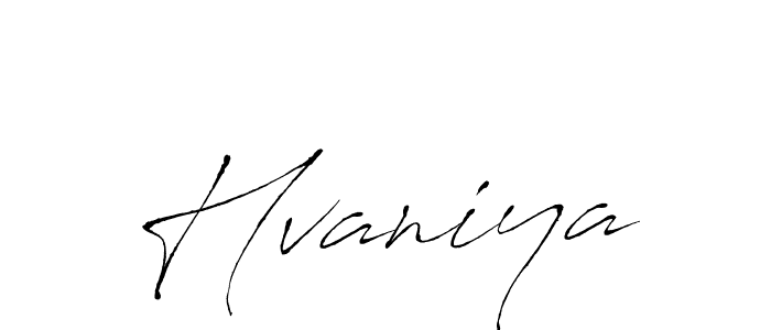 Design your own signature with our free online signature maker. With this signature software, you can create a handwritten (Antro_Vectra) signature for name Hvaniya. Hvaniya signature style 6 images and pictures png