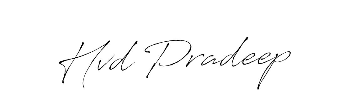 Hvd Pradeep stylish signature style. Best Handwritten Sign (Antro_Vectra) for my name. Handwritten Signature Collection Ideas for my name Hvd Pradeep. Hvd Pradeep signature style 6 images and pictures png