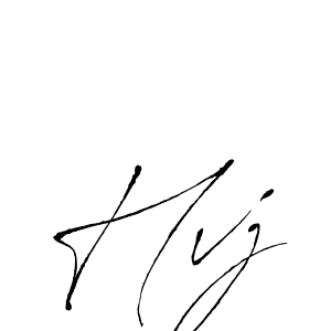 Also we have Hvj name is the best signature style. Create professional handwritten signature collection using Antro_Vectra autograph style. Hvj signature style 6 images and pictures png