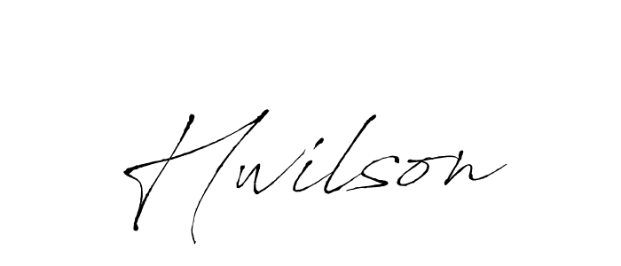 Create a beautiful signature design for name Hwilson. With this signature (Antro_Vectra) fonts, you can make a handwritten signature for free. Hwilson signature style 6 images and pictures png