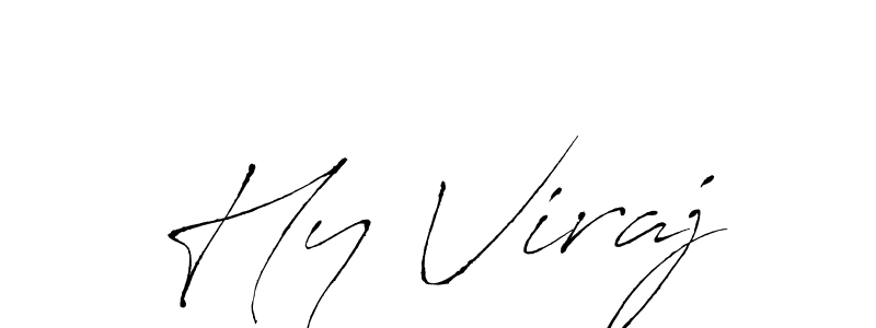 Antro_Vectra is a professional signature style that is perfect for those who want to add a touch of class to their signature. It is also a great choice for those who want to make their signature more unique. Get Hy Viraj name to fancy signature for free. Hy Viraj signature style 6 images and pictures png