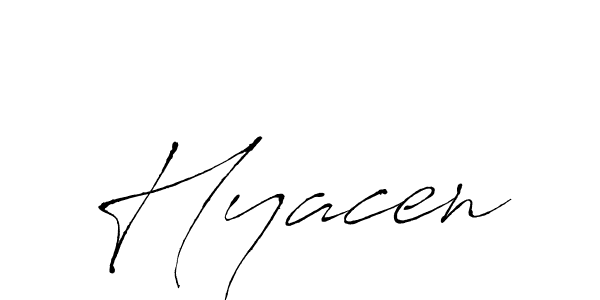 Also You can easily find your signature by using the search form. We will create Hyacen name handwritten signature images for you free of cost using Antro_Vectra sign style. Hyacen signature style 6 images and pictures png