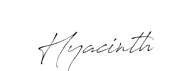 Design your own signature with our free online signature maker. With this signature software, you can create a handwritten (Antro_Vectra) signature for name Hyacinth. Hyacinth signature style 6 images and pictures png