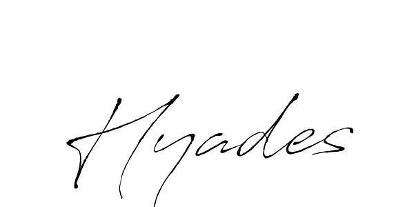 This is the best signature style for the Hyades name. Also you like these signature font (Antro_Vectra). Mix name signature. Hyades signature style 6 images and pictures png