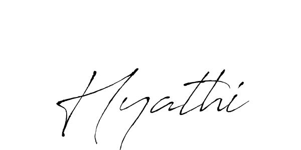 Make a beautiful signature design for name Hyathi. With this signature (Antro_Vectra) style, you can create a handwritten signature for free. Hyathi signature style 6 images and pictures png