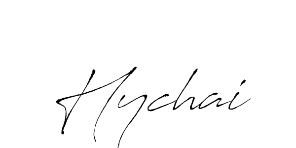 Design your own signature with our free online signature maker. With this signature software, you can create a handwritten (Antro_Vectra) signature for name Hychai. Hychai signature style 6 images and pictures png