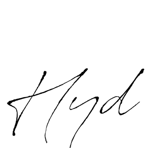 How to make Hyd name signature. Use Antro_Vectra style for creating short signs online. This is the latest handwritten sign. Hyd signature style 6 images and pictures png