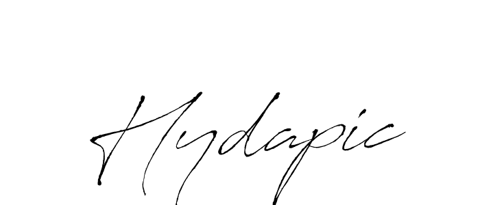 Use a signature maker to create a handwritten signature online. With this signature software, you can design (Antro_Vectra) your own signature for name Hydapic. Hydapic signature style 6 images and pictures png