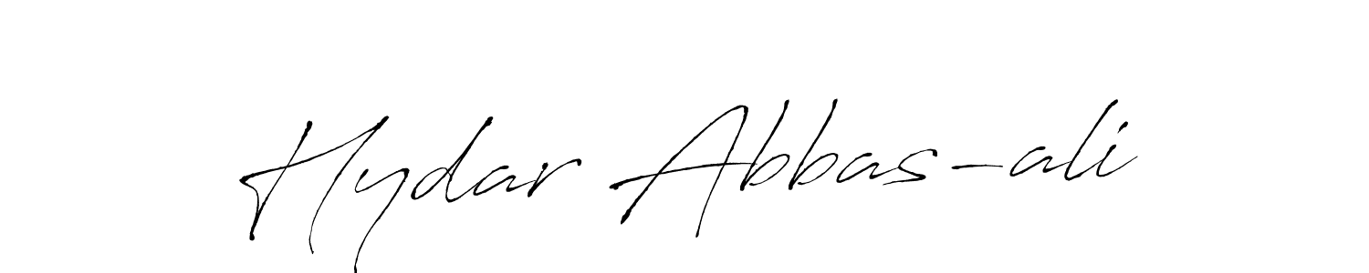 Create a beautiful signature design for name Hydar Abbas-ali. With this signature (Antro_Vectra) fonts, you can make a handwritten signature for free. Hydar Abbas-ali signature style 6 images and pictures png