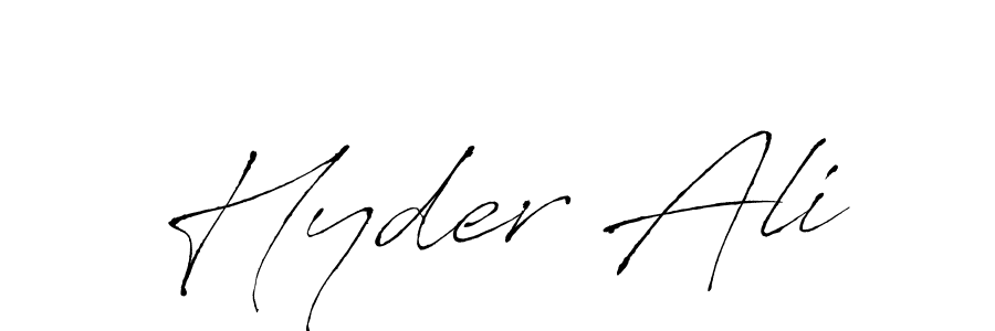 Hyder Ali stylish signature style. Best Handwritten Sign (Antro_Vectra) for my name. Handwritten Signature Collection Ideas for my name Hyder Ali. Hyder Ali signature style 6 images and pictures png