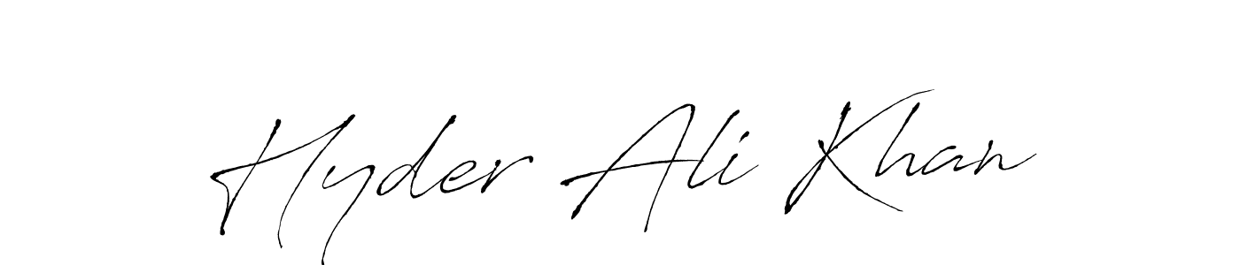 Also we have Hyder Ali Khan name is the best signature style. Create professional handwritten signature collection using Antro_Vectra autograph style. Hyder Ali Khan signature style 6 images and pictures png