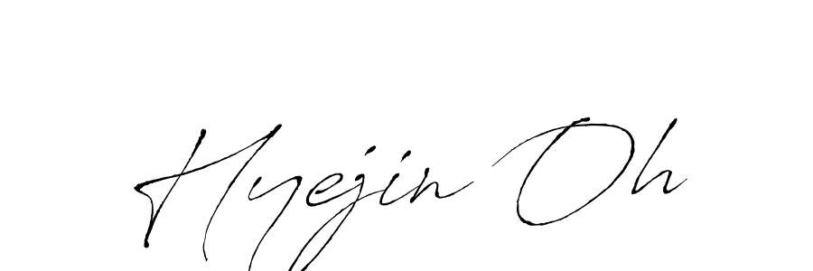 Antro_Vectra is a professional signature style that is perfect for those who want to add a touch of class to their signature. It is also a great choice for those who want to make their signature more unique. Get Hyejin Oh name to fancy signature for free. Hyejin Oh signature style 6 images and pictures png