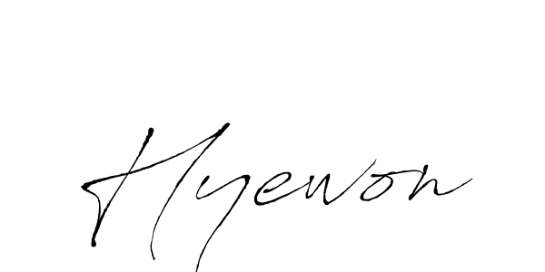 How to make Hyewon signature? Antro_Vectra is a professional autograph style. Create handwritten signature for Hyewon name. Hyewon signature style 6 images and pictures png