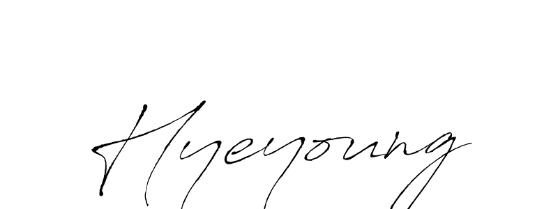 How to make Hyeyoung signature? Antro_Vectra is a professional autograph style. Create handwritten signature for Hyeyoung name. Hyeyoung signature style 6 images and pictures png