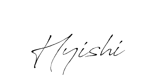 The best way (Antro_Vectra) to make a short signature is to pick only two or three words in your name. The name Hyishi include a total of six letters. For converting this name. Hyishi signature style 6 images and pictures png