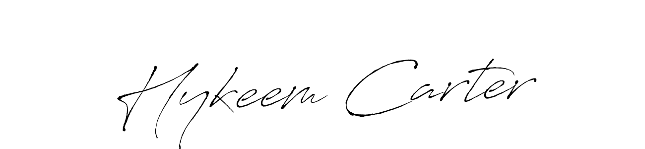 Design your own signature with our free online signature maker. With this signature software, you can create a handwritten (Antro_Vectra) signature for name Hykeem Carter. Hykeem Carter signature style 6 images and pictures png
