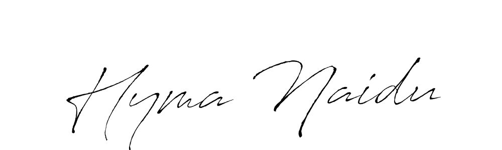You should practise on your own different ways (Antro_Vectra) to write your name (Hyma Naidu) in signature. don't let someone else do it for you. Hyma Naidu signature style 6 images and pictures png