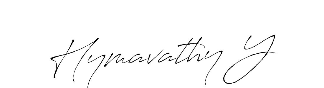 How to make Hymavathy Y name signature. Use Antro_Vectra style for creating short signs online. This is the latest handwritten sign. Hymavathy Y signature style 6 images and pictures png