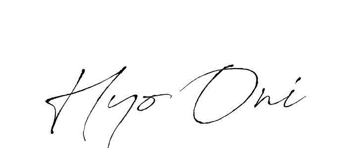 The best way (Antro_Vectra) to make a short signature is to pick only two or three words in your name. The name Hyo Oni include a total of six letters. For converting this name. Hyo Oni signature style 6 images and pictures png