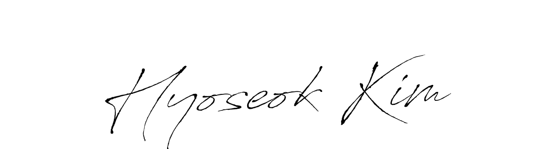 How to make Hyoseok Kim signature? Antro_Vectra is a professional autograph style. Create handwritten signature for Hyoseok Kim name. Hyoseok Kim signature style 6 images and pictures png