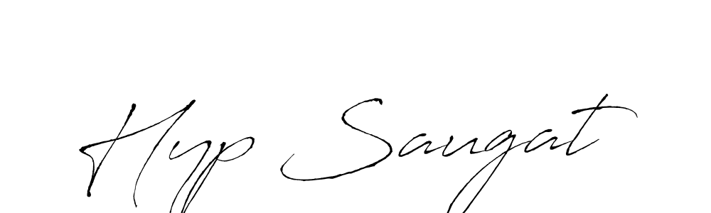 The best way (Antro_Vectra) to make a short signature is to pick only two or three words in your name. The name Hyp Saugat include a total of six letters. For converting this name. Hyp Saugat signature style 6 images and pictures png