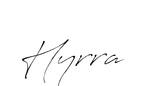 Once you've used our free online signature maker to create your best signature Antro_Vectra style, it's time to enjoy all of the benefits that Hyrra name signing documents. Hyrra signature style 6 images and pictures png