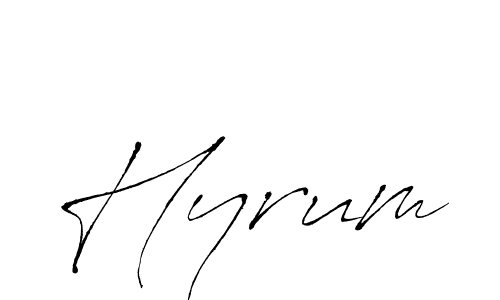 Also You can easily find your signature by using the search form. We will create Hyrum name handwritten signature images for you free of cost using Antro_Vectra sign style. Hyrum signature style 6 images and pictures png