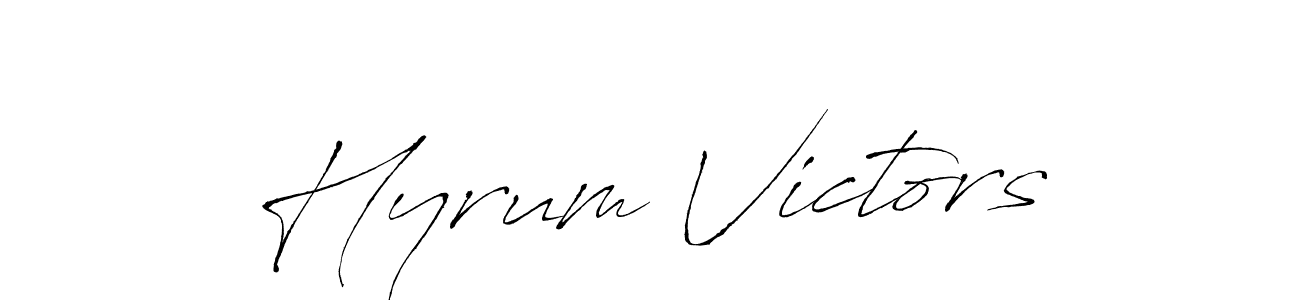 This is the best signature style for the Hyrum Victors name. Also you like these signature font (Antro_Vectra). Mix name signature. Hyrum Victors signature style 6 images and pictures png