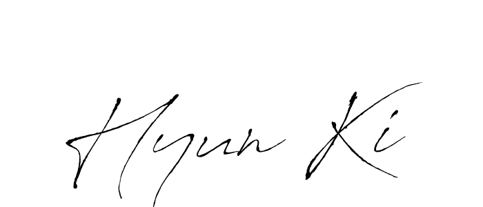 Use a signature maker to create a handwritten signature online. With this signature software, you can design (Antro_Vectra) your own signature for name Hyun Ki. Hyun Ki signature style 6 images and pictures png