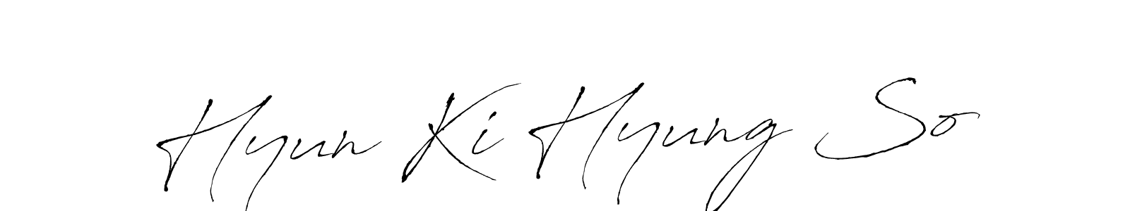 Use a signature maker to create a handwritten signature online. With this signature software, you can design (Antro_Vectra) your own signature for name Hyun Ki Hyung So. Hyun Ki Hyung So signature style 6 images and pictures png