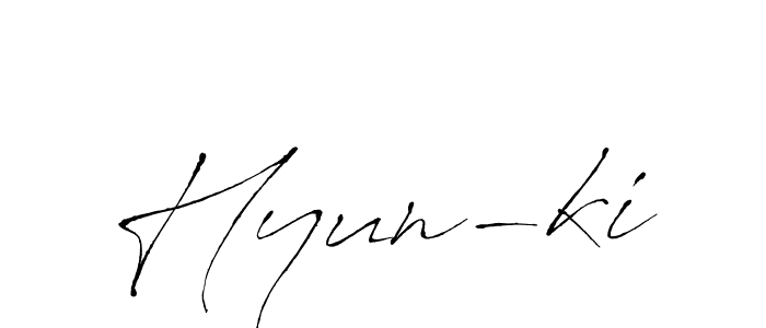 Make a beautiful signature design for name Hyun-ki. With this signature (Antro_Vectra) style, you can create a handwritten signature for free. Hyun-ki signature style 6 images and pictures png