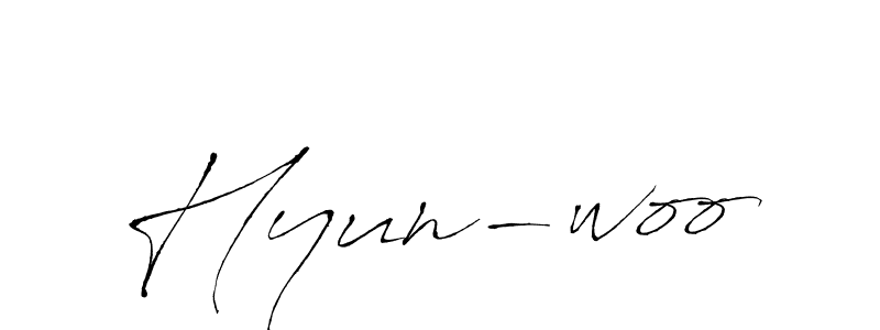 It looks lik you need a new signature style for name Hyun-woo. Design unique handwritten (Antro_Vectra) signature with our free signature maker in just a few clicks. Hyun-woo signature style 6 images and pictures png