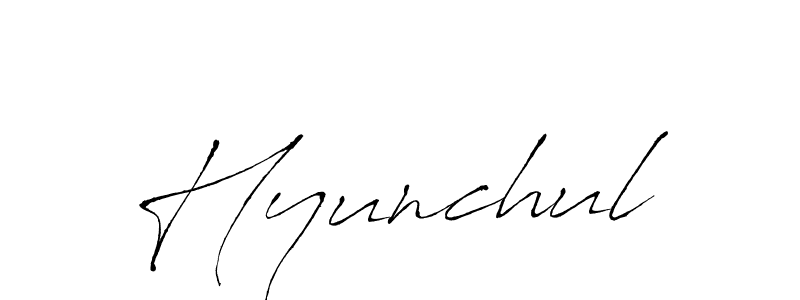 Make a beautiful signature design for name Hyunchul. Use this online signature maker to create a handwritten signature for free. Hyunchul signature style 6 images and pictures png