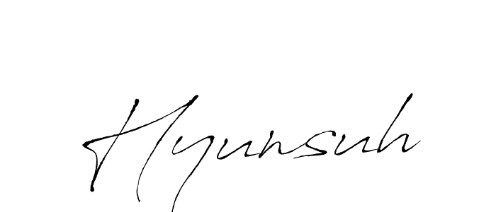 Also we have Hyunsuh name is the best signature style. Create professional handwritten signature collection using Antro_Vectra autograph style. Hyunsuh signature style 6 images and pictures png