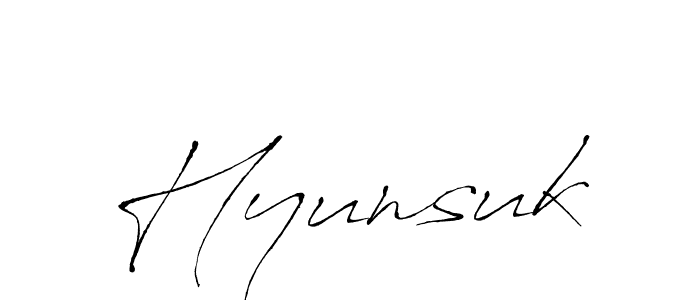 How to make Hyunsuk name signature. Use Antro_Vectra style for creating short signs online. This is the latest handwritten sign. Hyunsuk signature style 6 images and pictures png