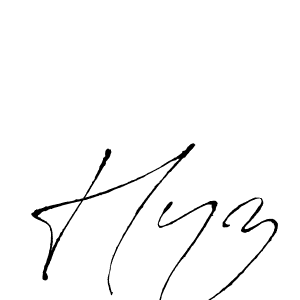 The best way (Antro_Vectra) to make a short signature is to pick only two or three words in your name. The name Hyz include a total of six letters. For converting this name. Hyz signature style 6 images and pictures png