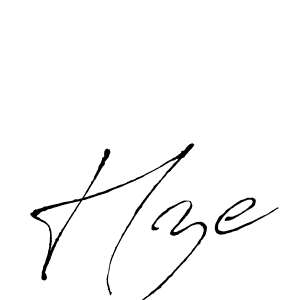 Use a signature maker to create a handwritten signature online. With this signature software, you can design (Antro_Vectra) your own signature for name Hze. Hze signature style 6 images and pictures png