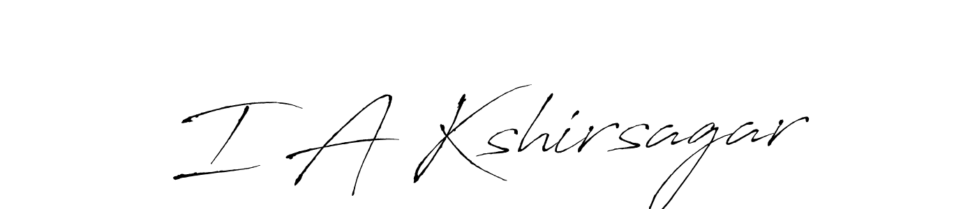 How to make I A Kshirsagar signature? Antro_Vectra is a professional autograph style. Create handwritten signature for I A Kshirsagar name. I A Kshirsagar signature style 6 images and pictures png