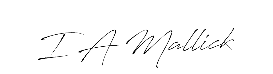Antro_Vectra is a professional signature style that is perfect for those who want to add a touch of class to their signature. It is also a great choice for those who want to make their signature more unique. Get I A Mallick name to fancy signature for free. I A Mallick signature style 6 images and pictures png