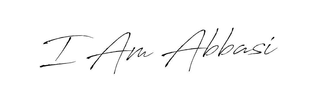 Design your own signature with our free online signature maker. With this signature software, you can create a handwritten (Antro_Vectra) signature for name I Am Abbasi. I Am Abbasi signature style 6 images and pictures png