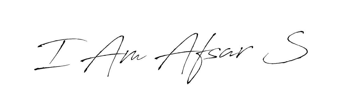 Design your own signature with our free online signature maker. With this signature software, you can create a handwritten (Antro_Vectra) signature for name I Am Afsar S. I Am Afsar S signature style 6 images and pictures png