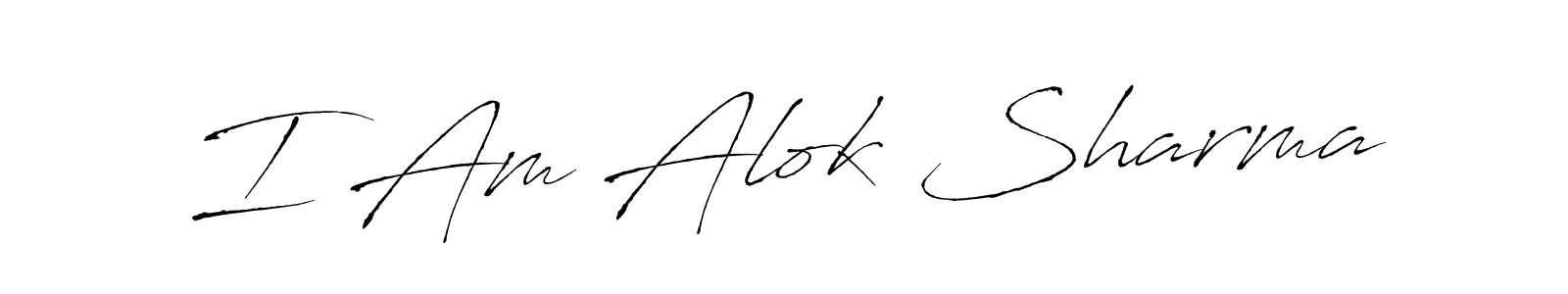 Also You can easily find your signature by using the search form. We will create I Am Alok Sharma name handwritten signature images for you free of cost using Antro_Vectra sign style. I Am Alok Sharma signature style 6 images and pictures png